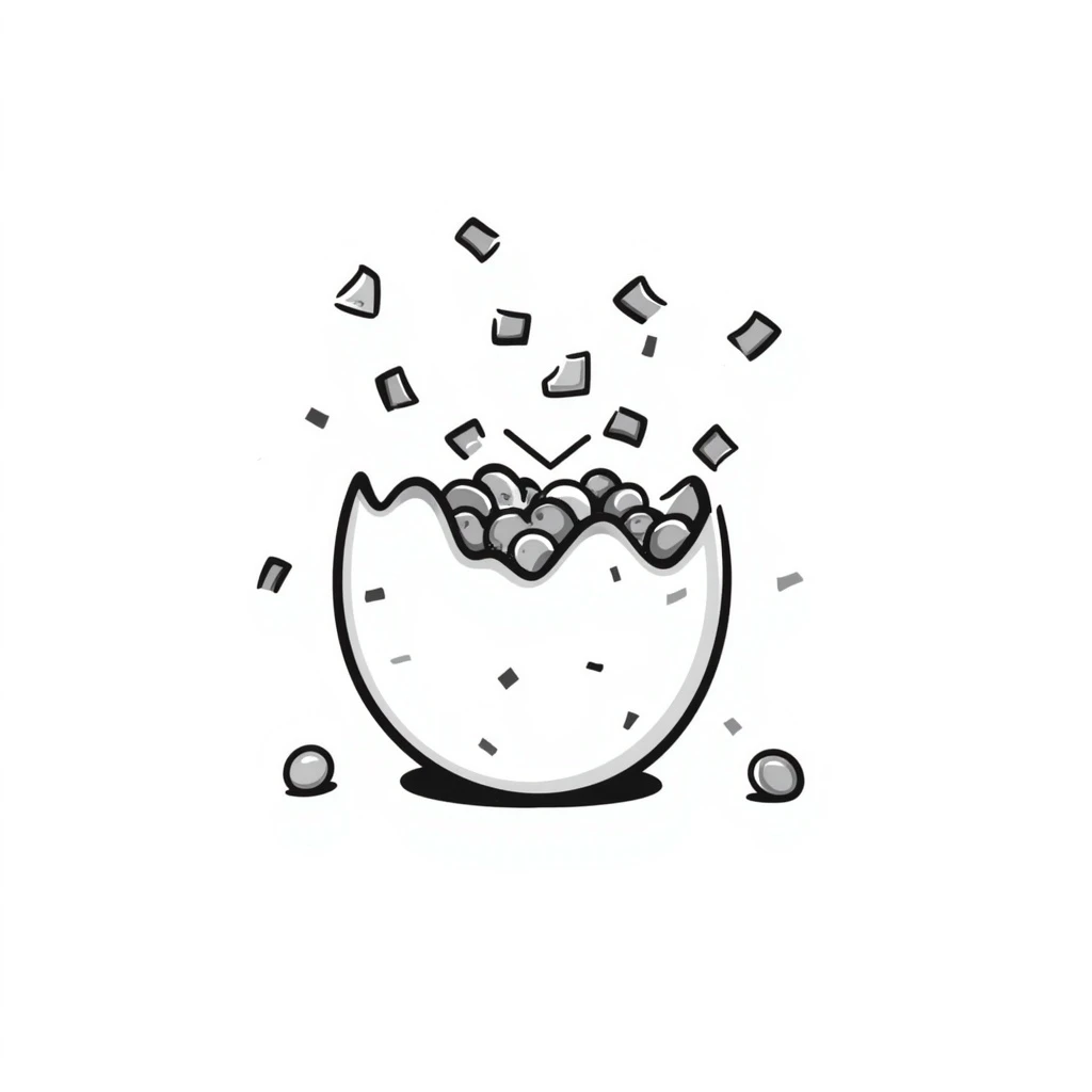 Confetti egg emoji