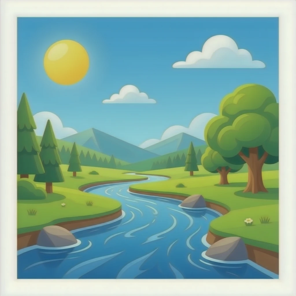 stream flowing emoji