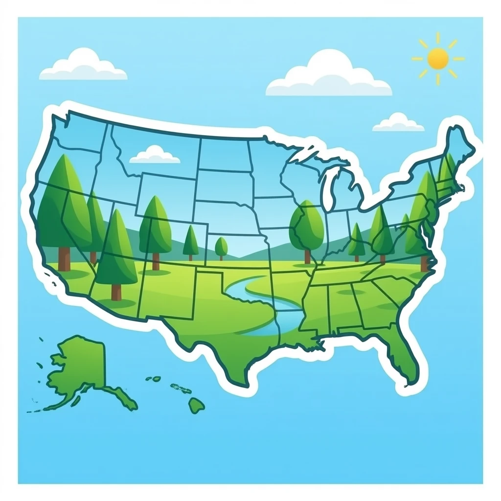 United States map emoji