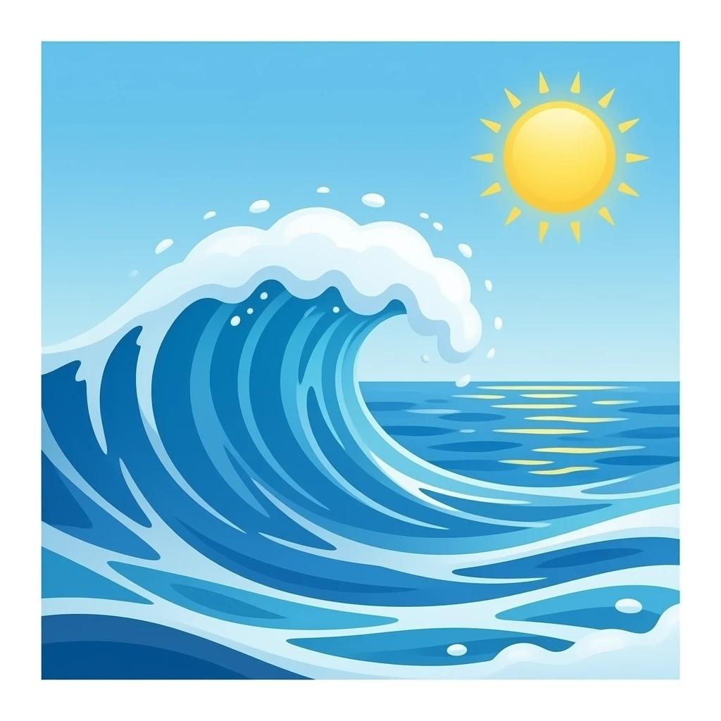 ocean waves emoji emoji