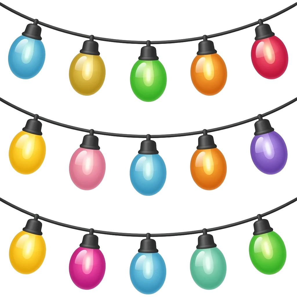 Colorful Festival Lights emoji