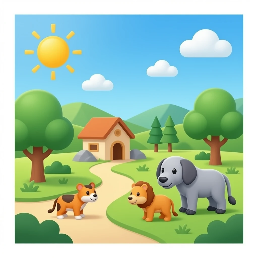 Zoo Area in Google Noto Color Emoji emoji