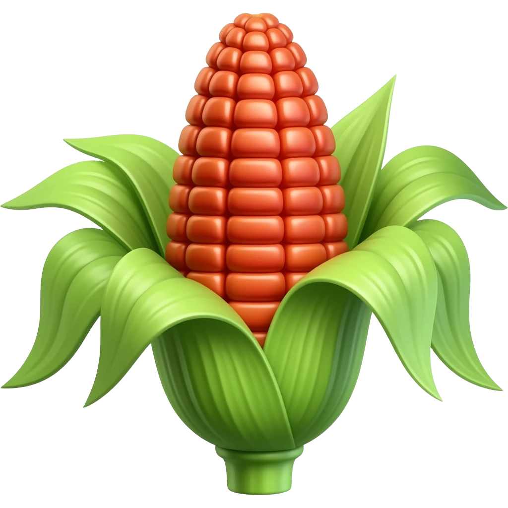 A red corn emoji