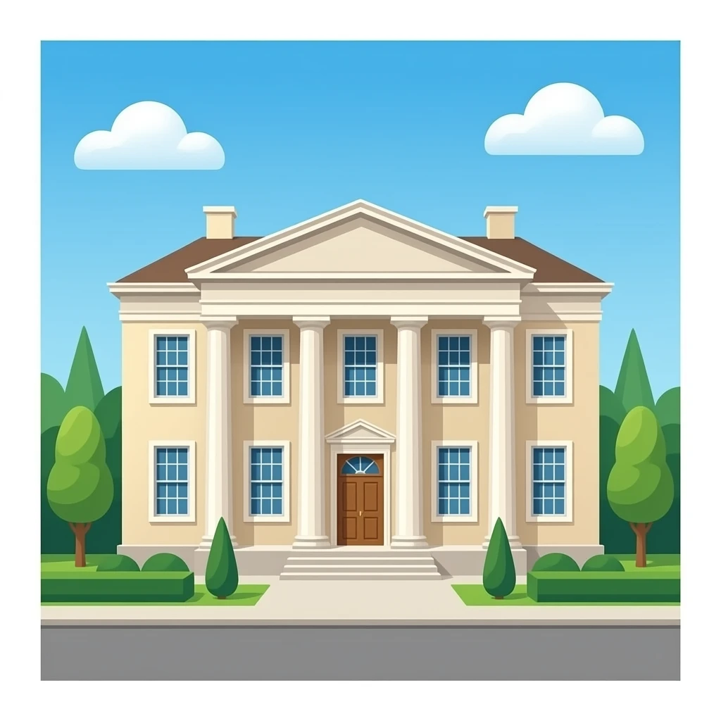 Classic building emoji
