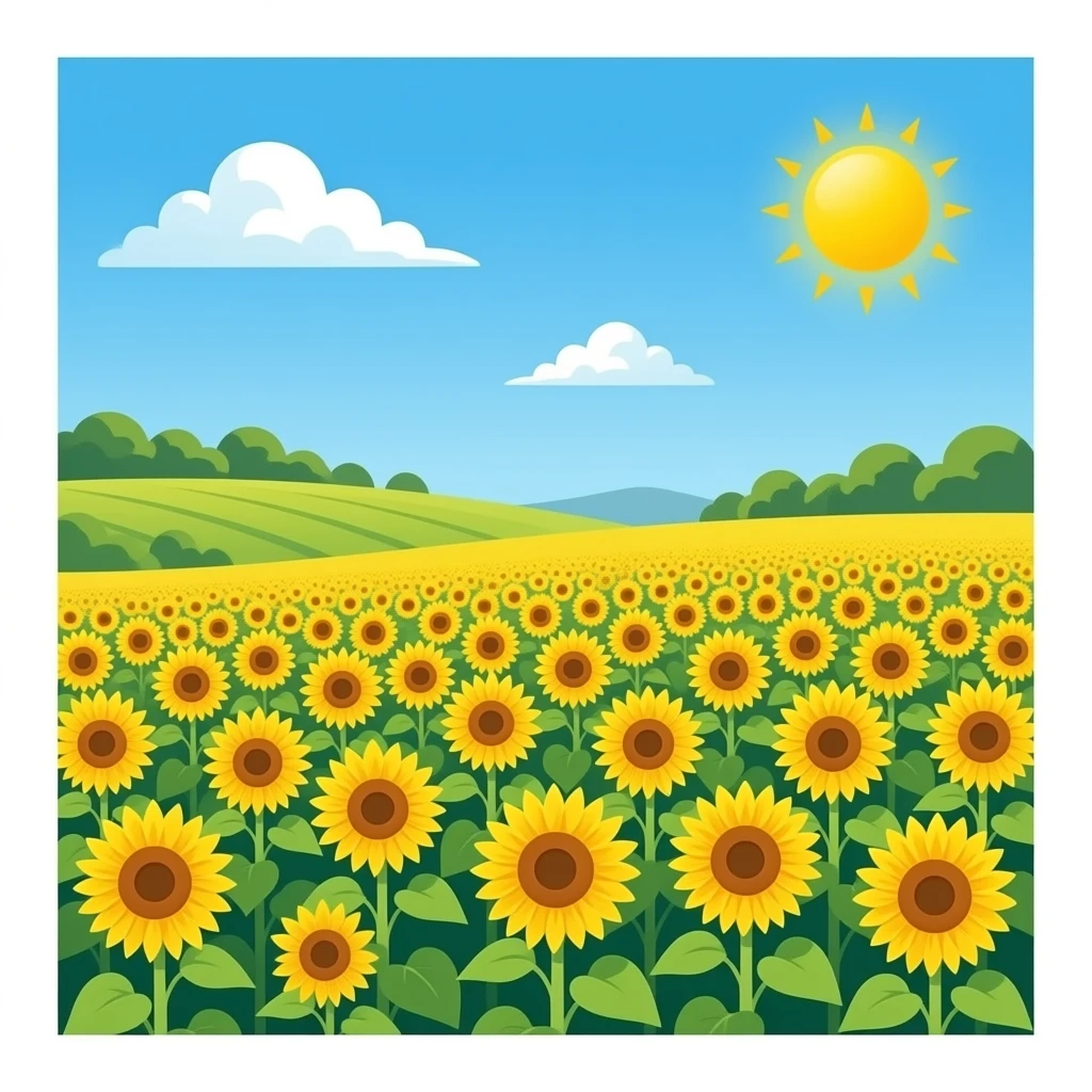 Sunflower field emoji