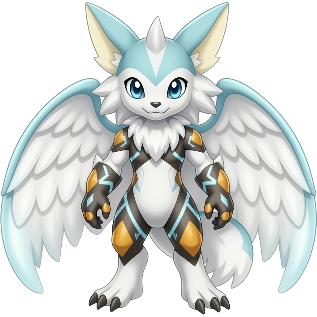 Larvitar-Axew-Zorua-Electrike-Furret-Milotic-Exveemon-Digimon-hybrid emoji
