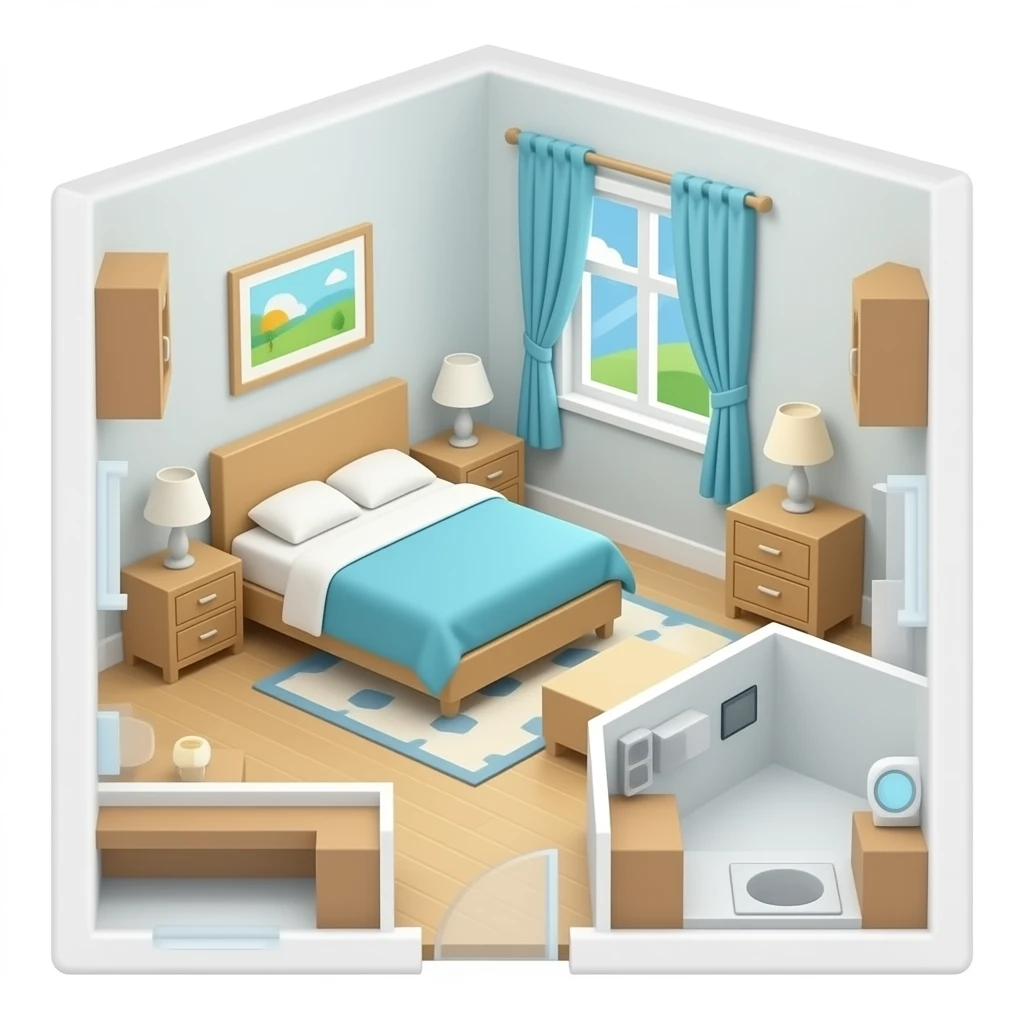 bedroom floorplan emoji