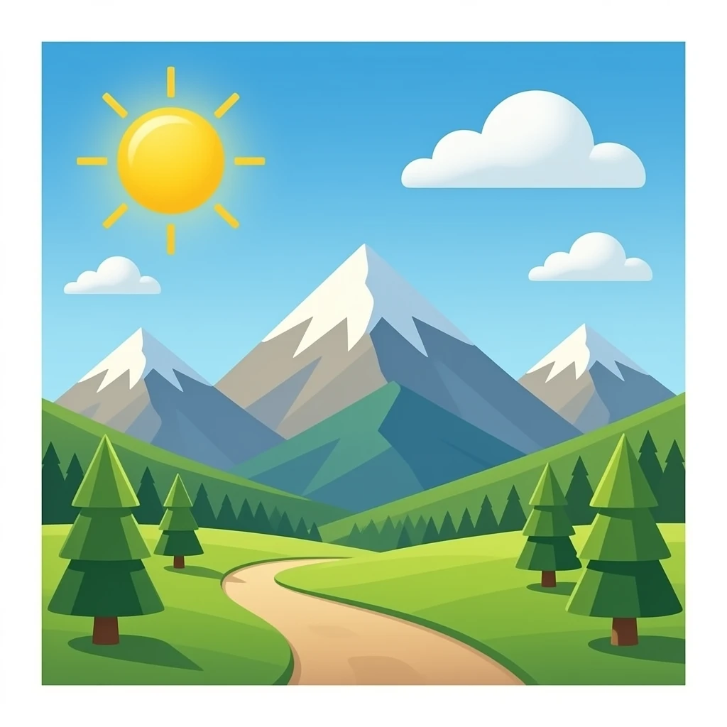 mountains emoji