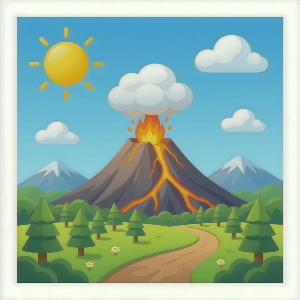 volcano emoji