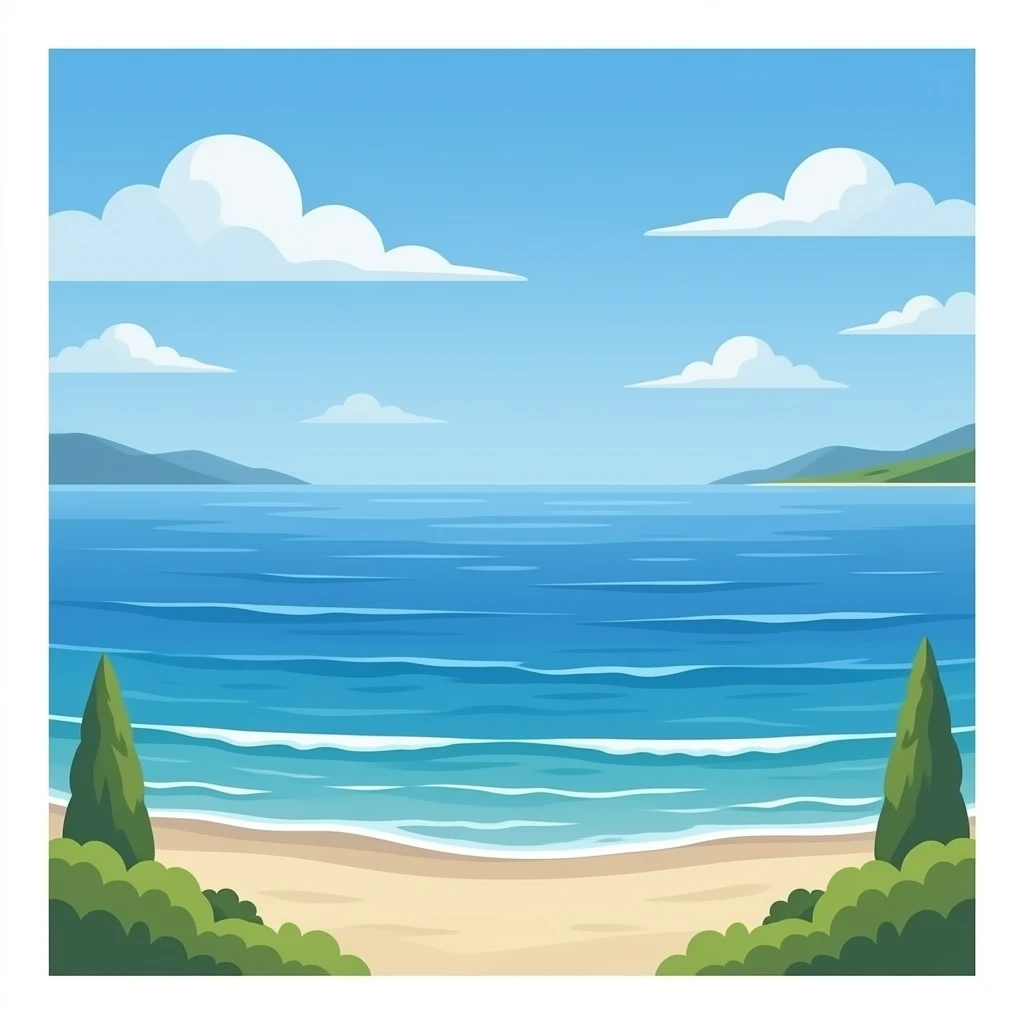 Create high-quality glossy emojis with a vibrant modern style.Make the emojis look premium, shiny, and eye-catching with bright highlights, smooth gradients, soft reflections, and glowing details. sea emoji emoji