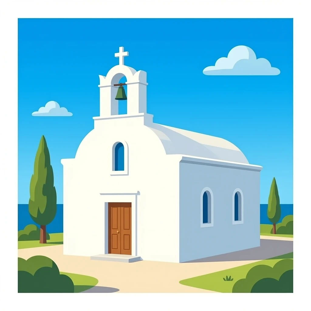 Greek Orthodox Church white with no background emoji