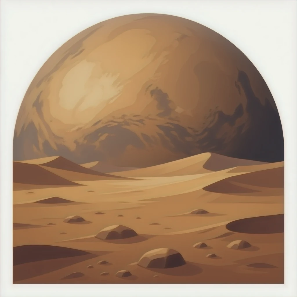 Mars planet emoji