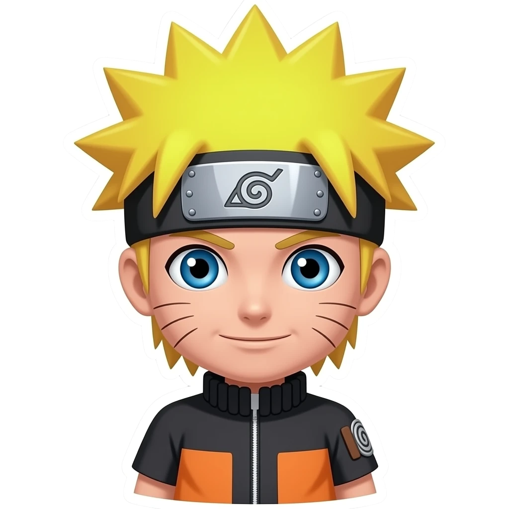 as un estickers Naruto emoji