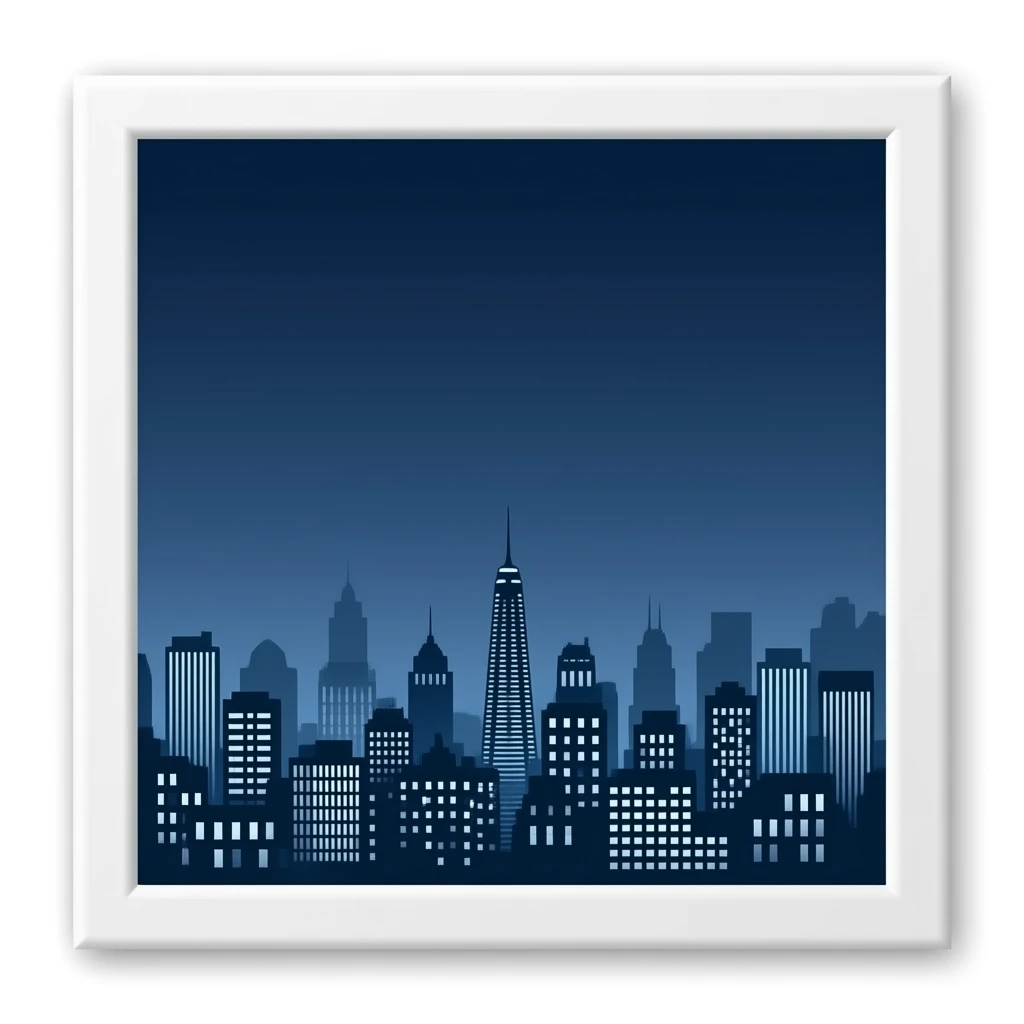 skyline ciudad sombra emoji