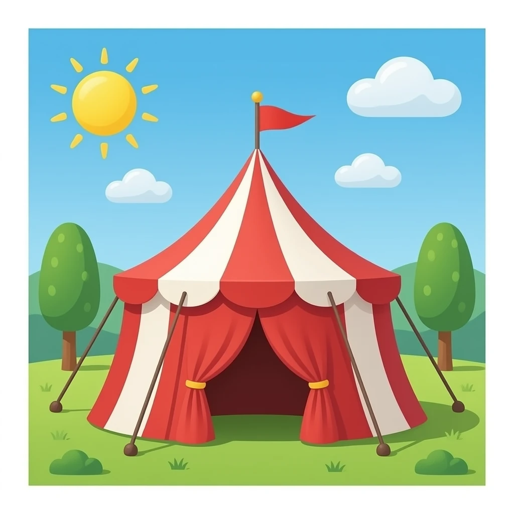 circus tent emoji