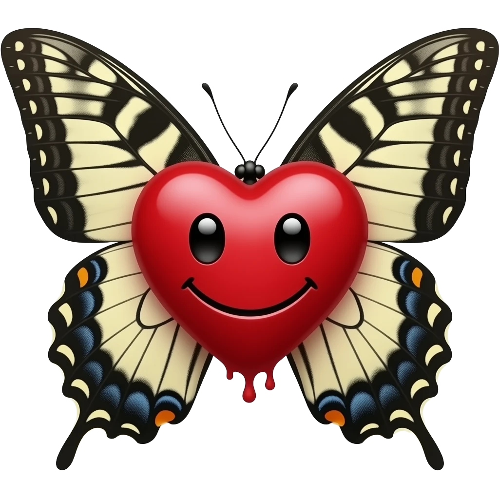 🦋🫀🥰 emoji