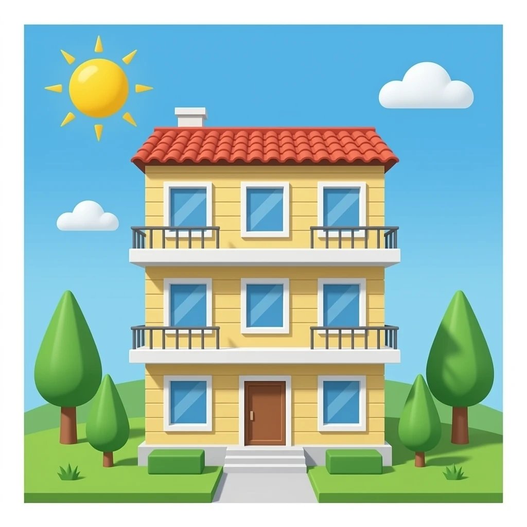 edificiode 3 niveles emoji