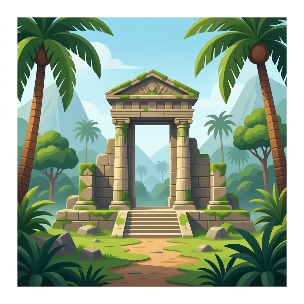 jungle ruins emoji