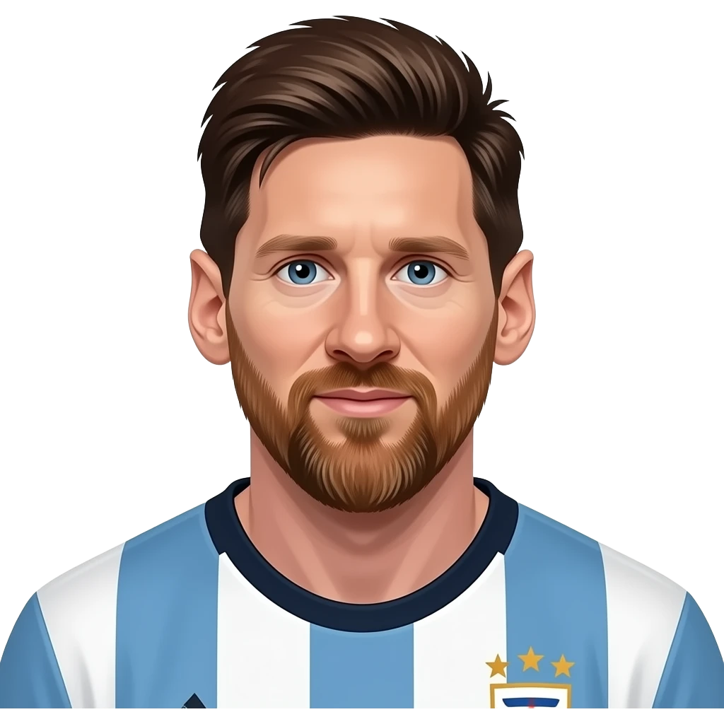 Cuadro de messi emoji
