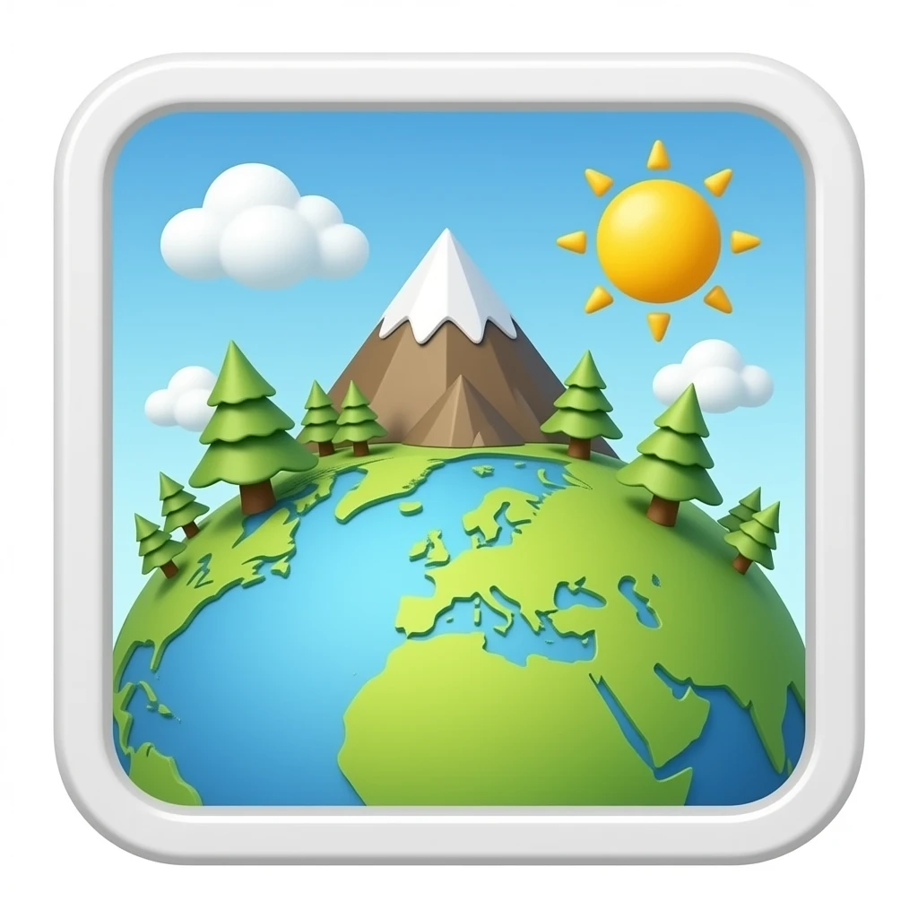 Packages in the geodes emoji