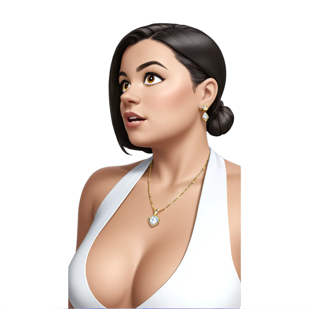 elegant girl with jewelry emoji