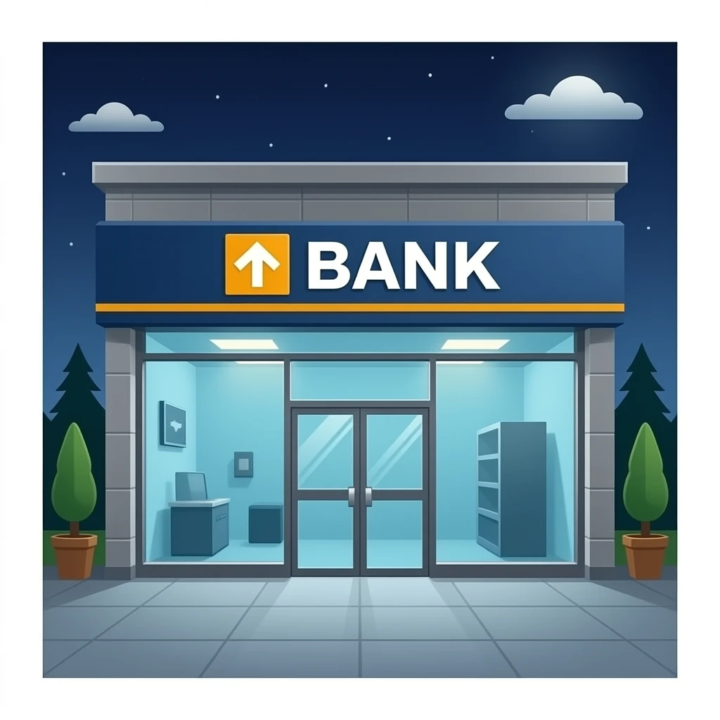 Bank inside emoji