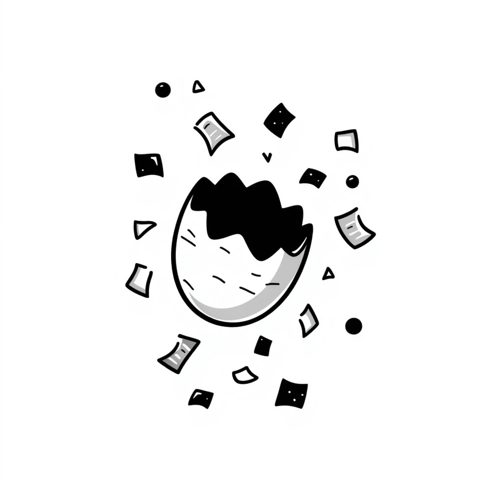 Confetti egg emoji