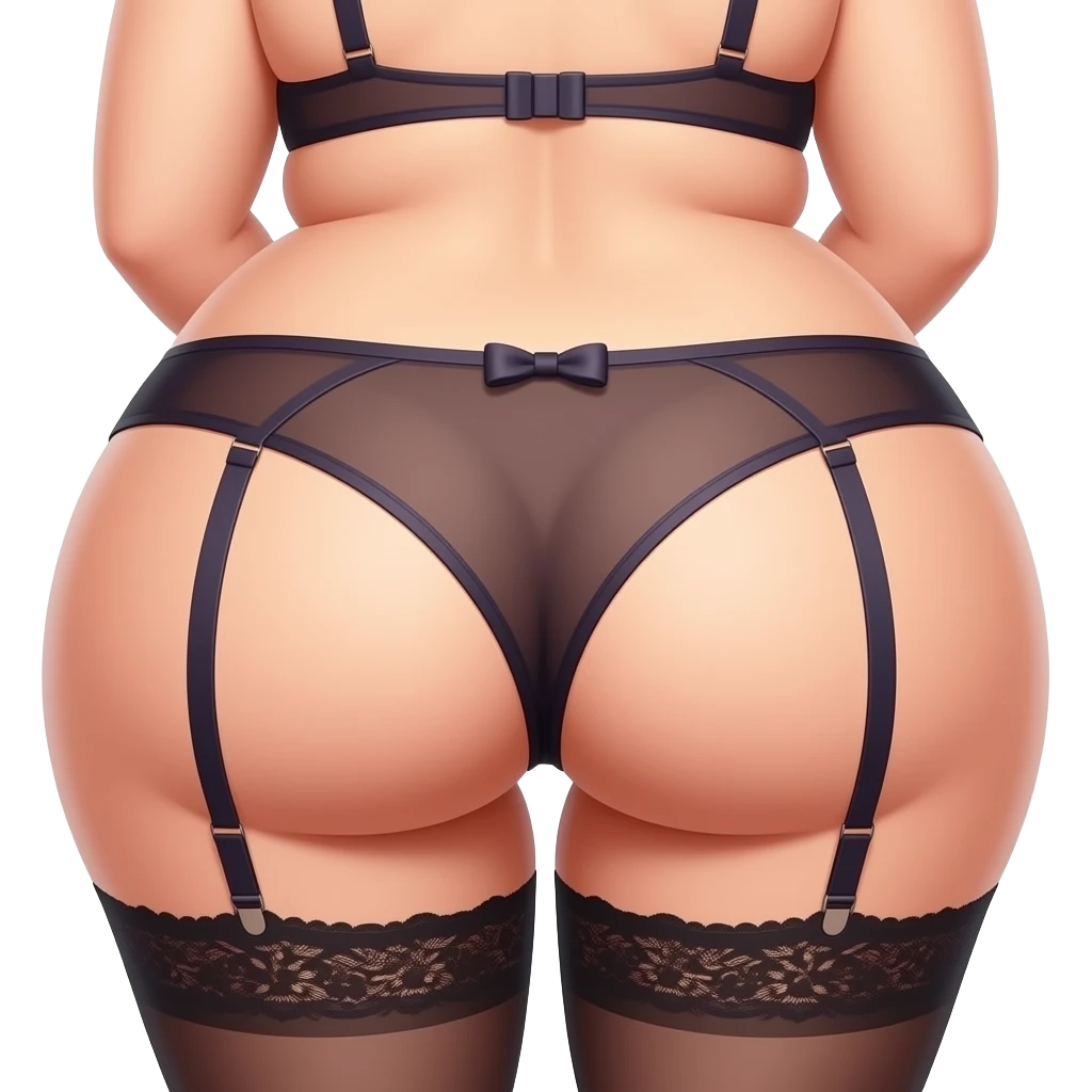 Chubby Wife lingerie butt up emoji