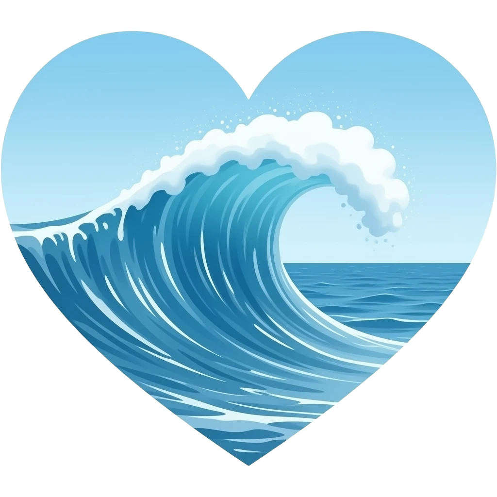Sea heart emoji
