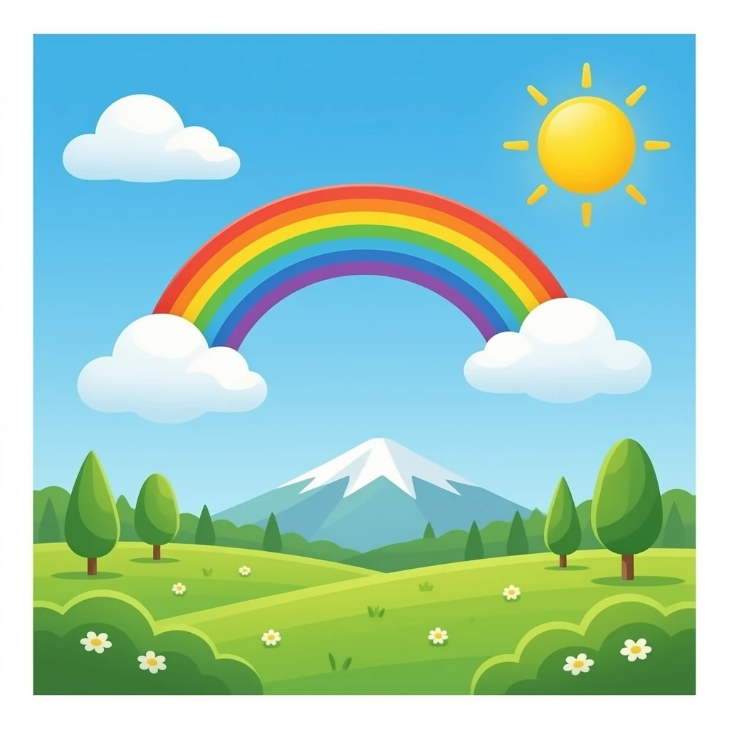 Rainbow nice emoji
