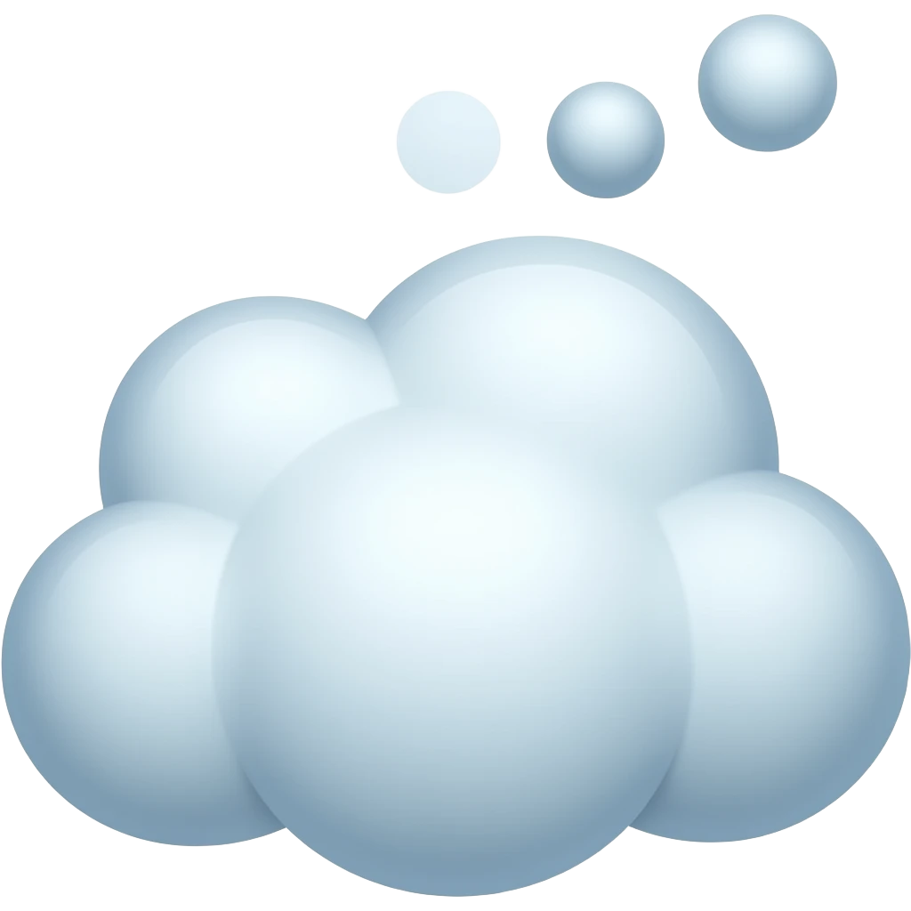 nube de pensamiento emoji
