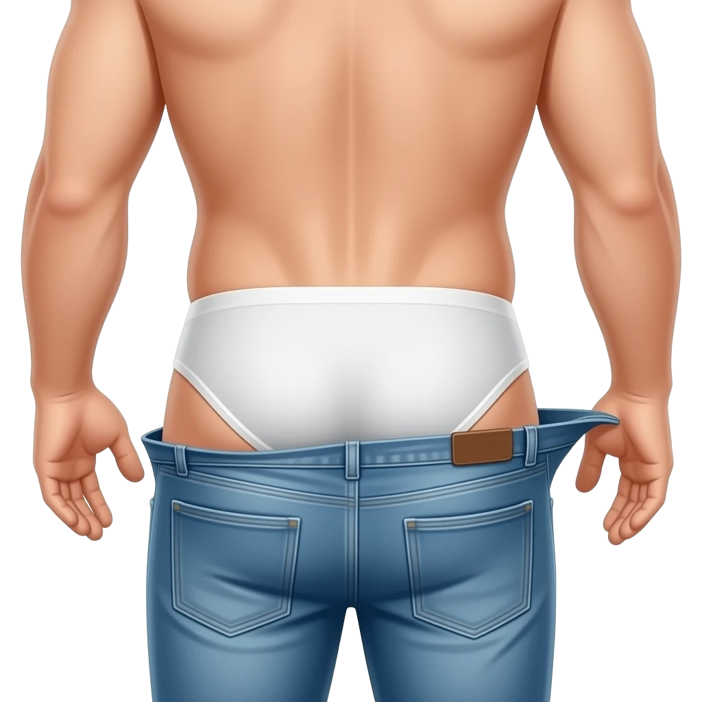 Man shows butt with no pants no pants remove the pants and show the butt emoji