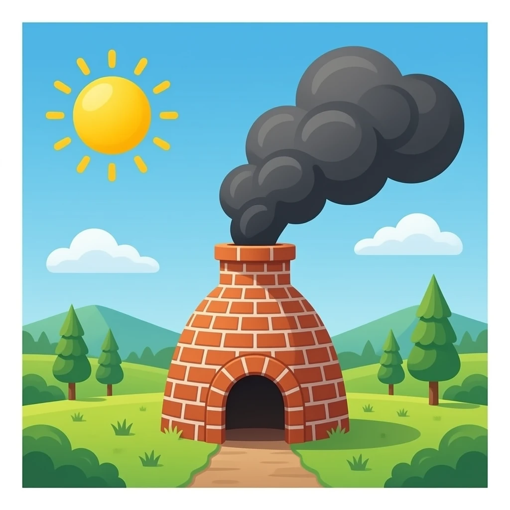 Brick kiln excreting black smoke emoji