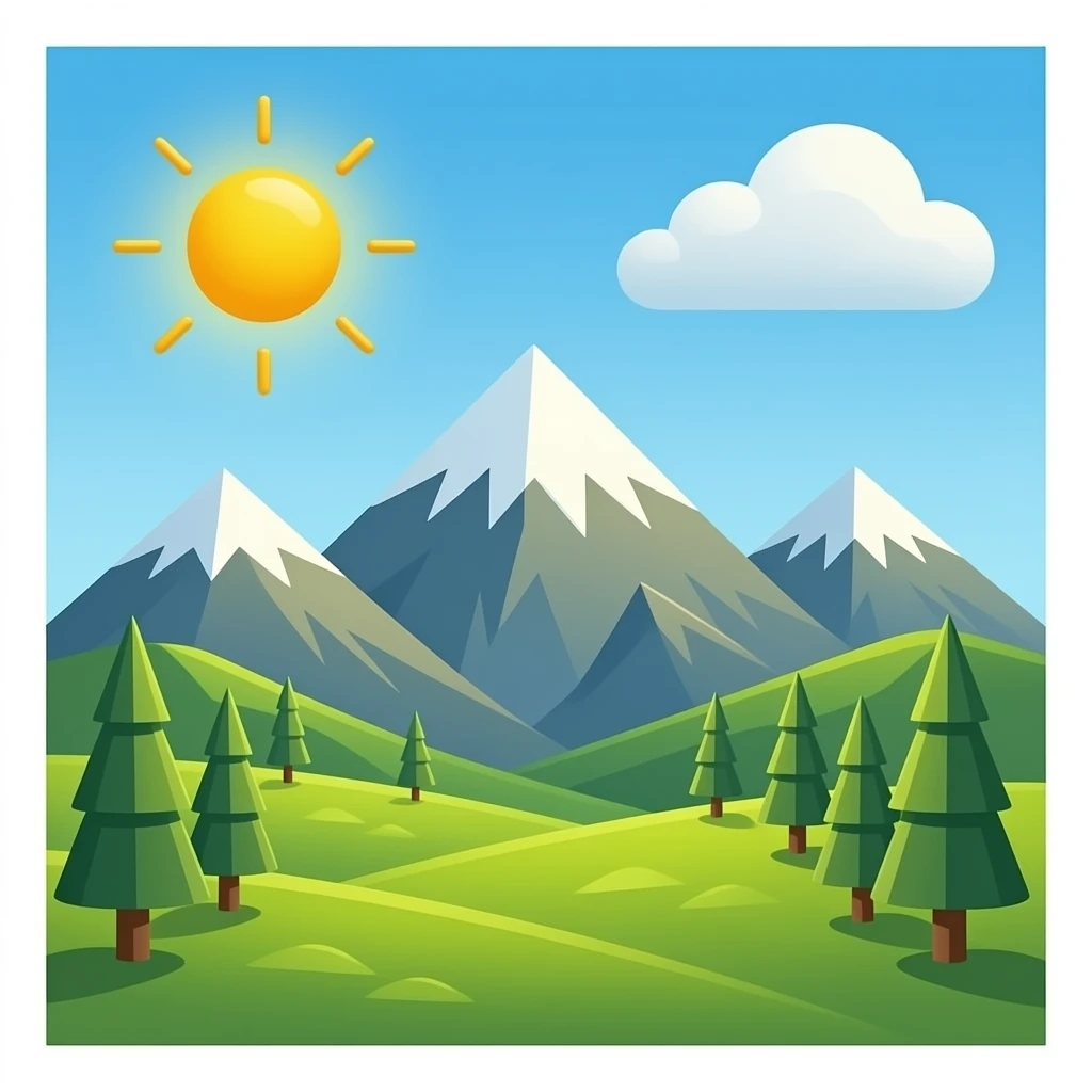 mountains emoji