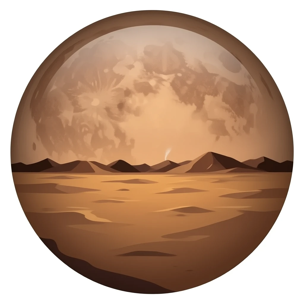 mars planet emoji