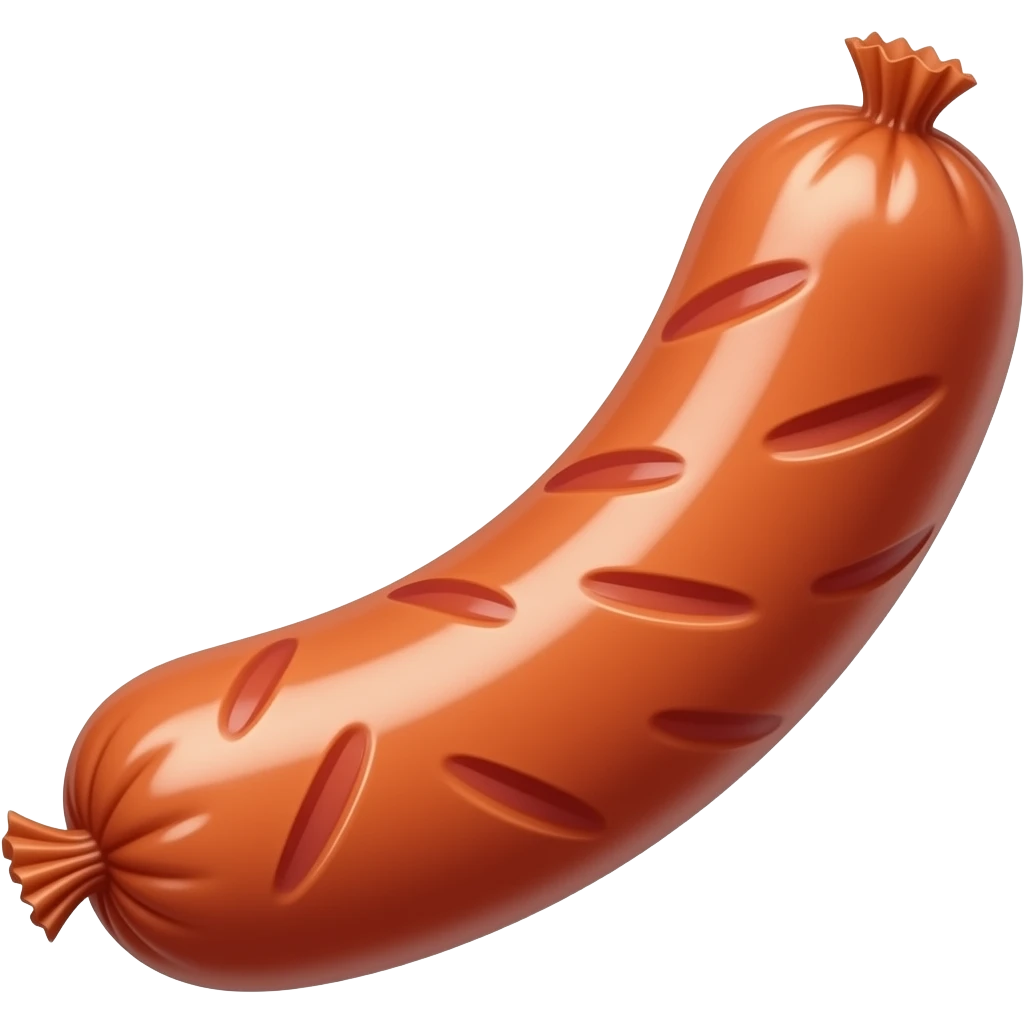 Erect sausage emoji