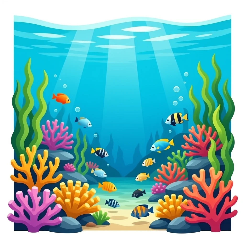 Coral reef emoji