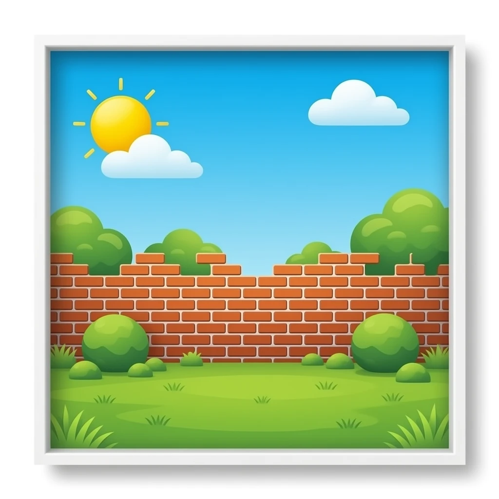 brick wall without anything else emoji