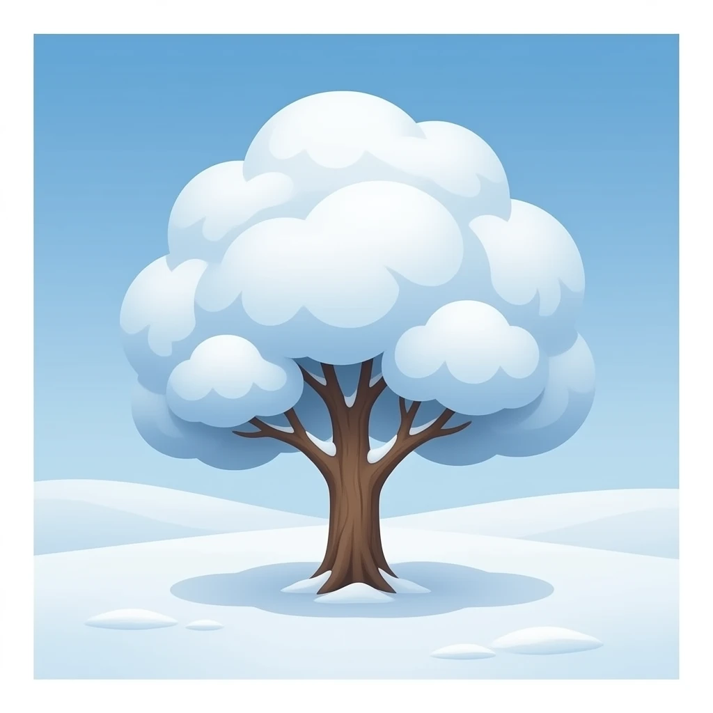 winter tree emoji