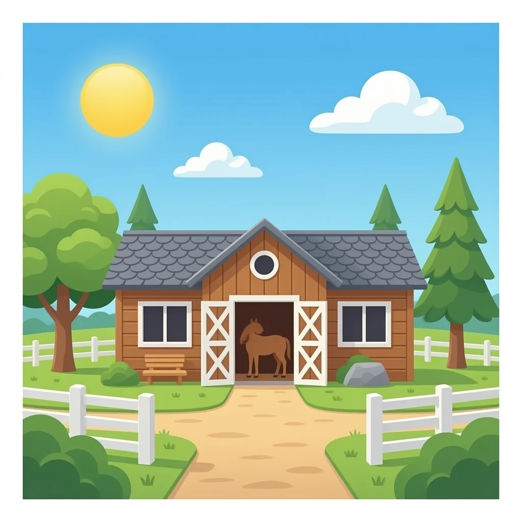 horse stable emoji