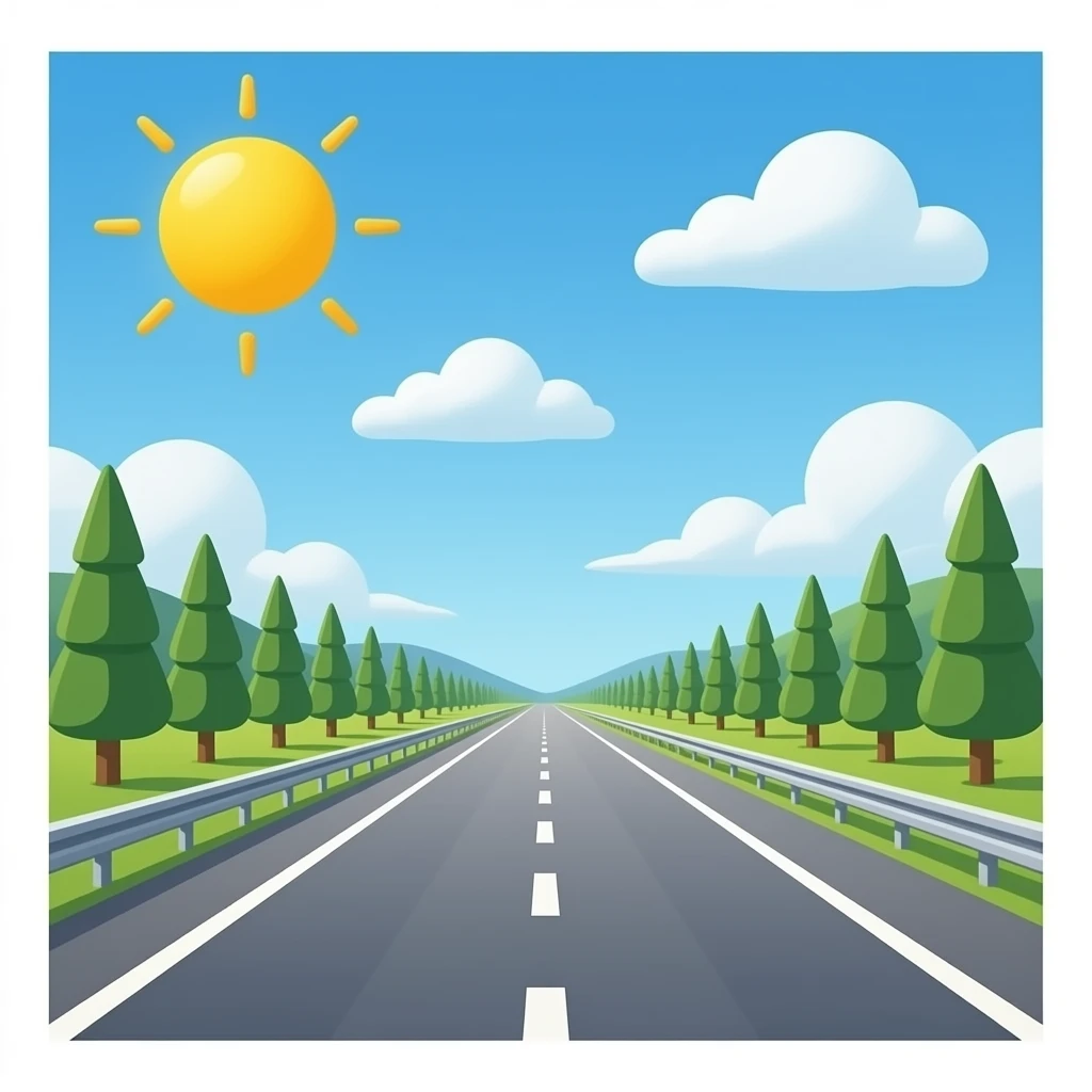 carretera de lado emoji