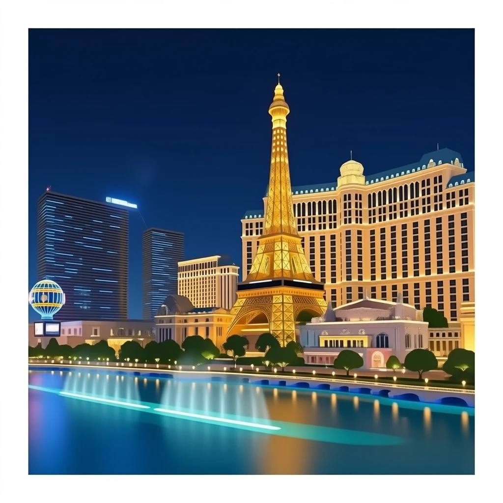 Las Vegas bellagio emoji