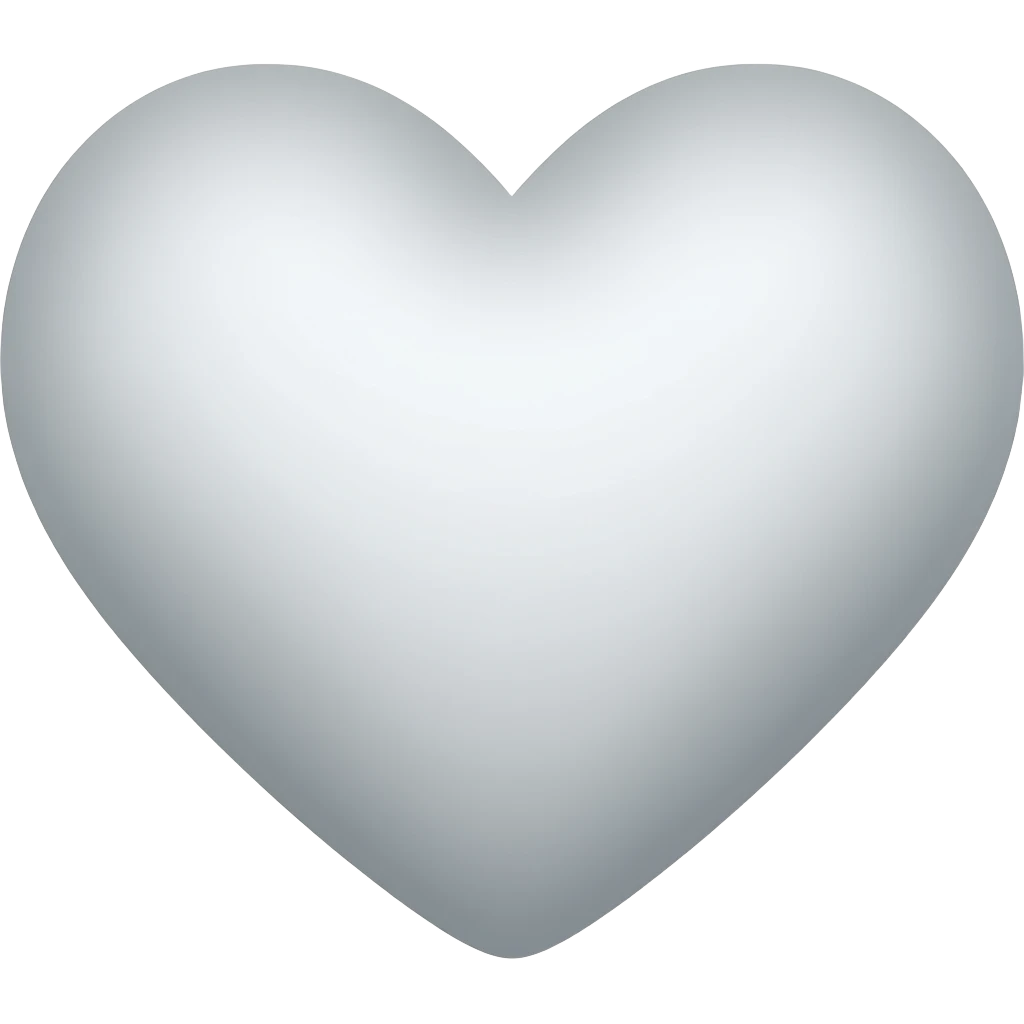 اموجی قلب خاکستری emoji