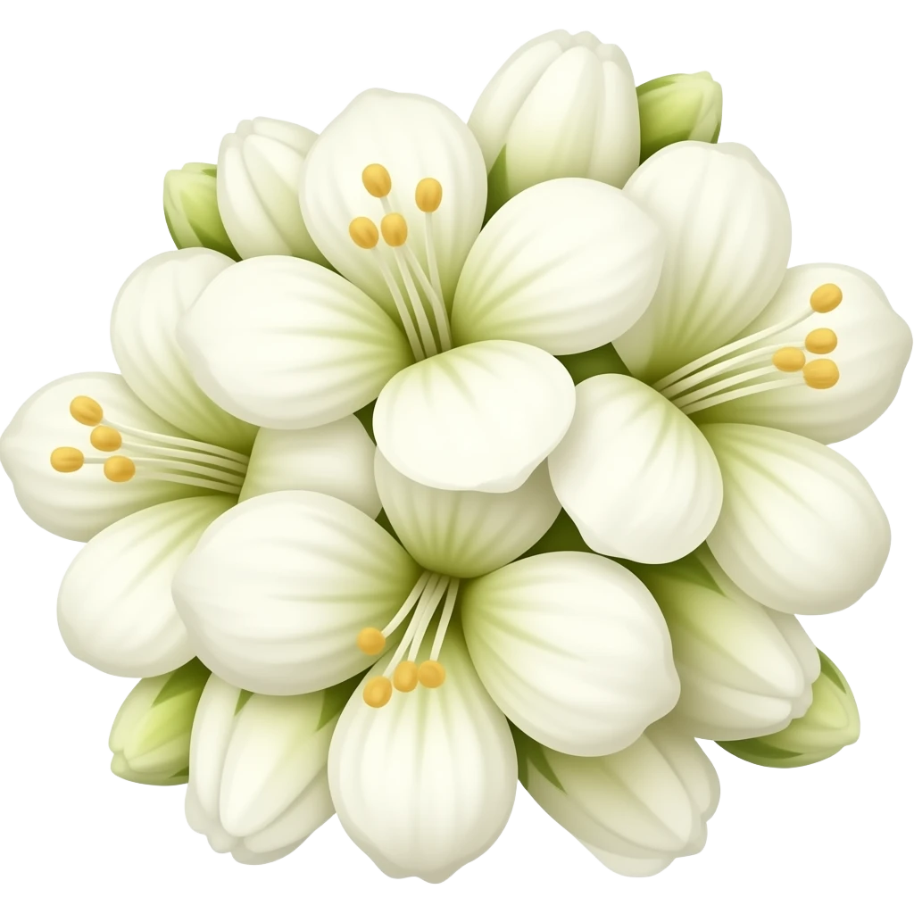 Buckwheat flowers emoji