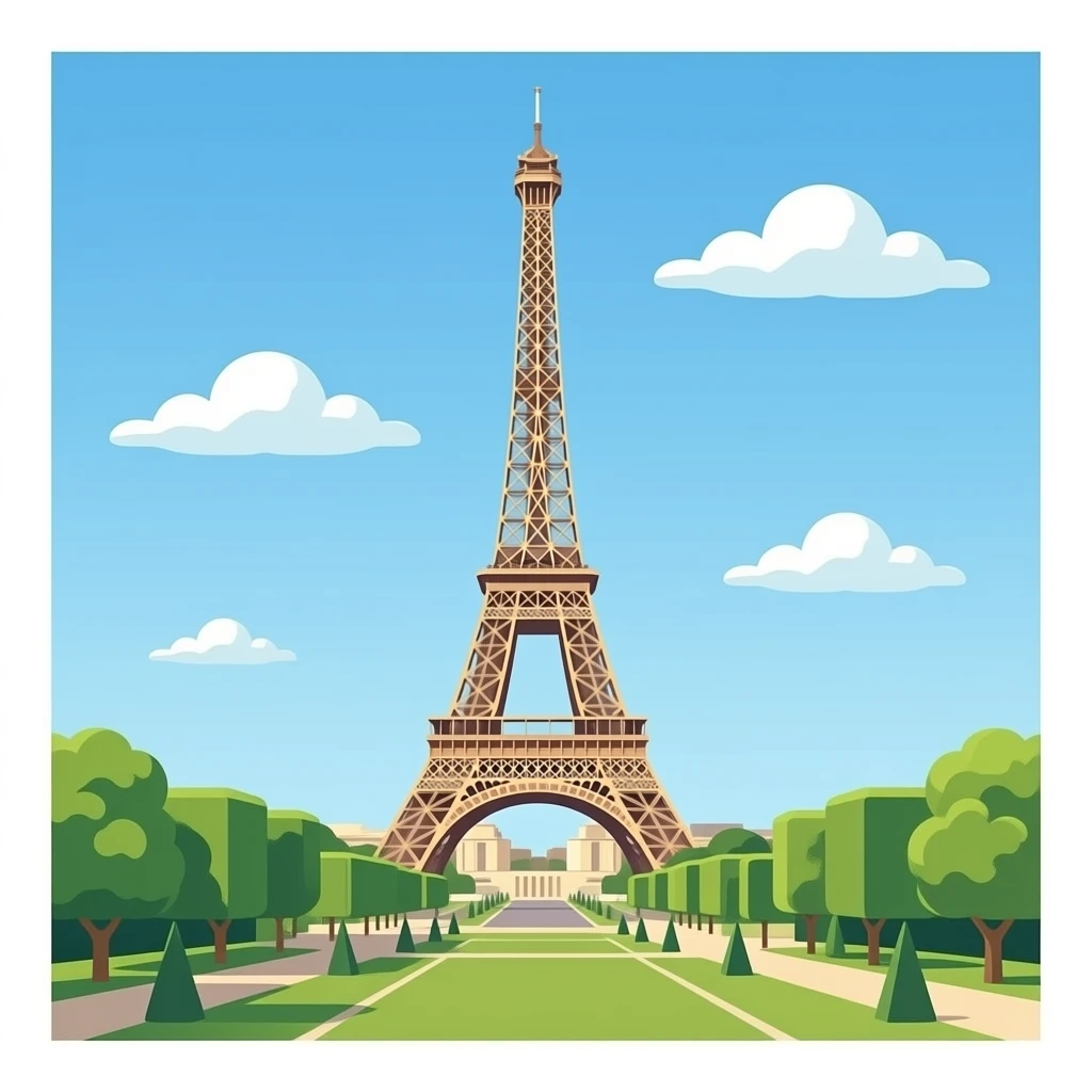 make the eiffel tower emoji
