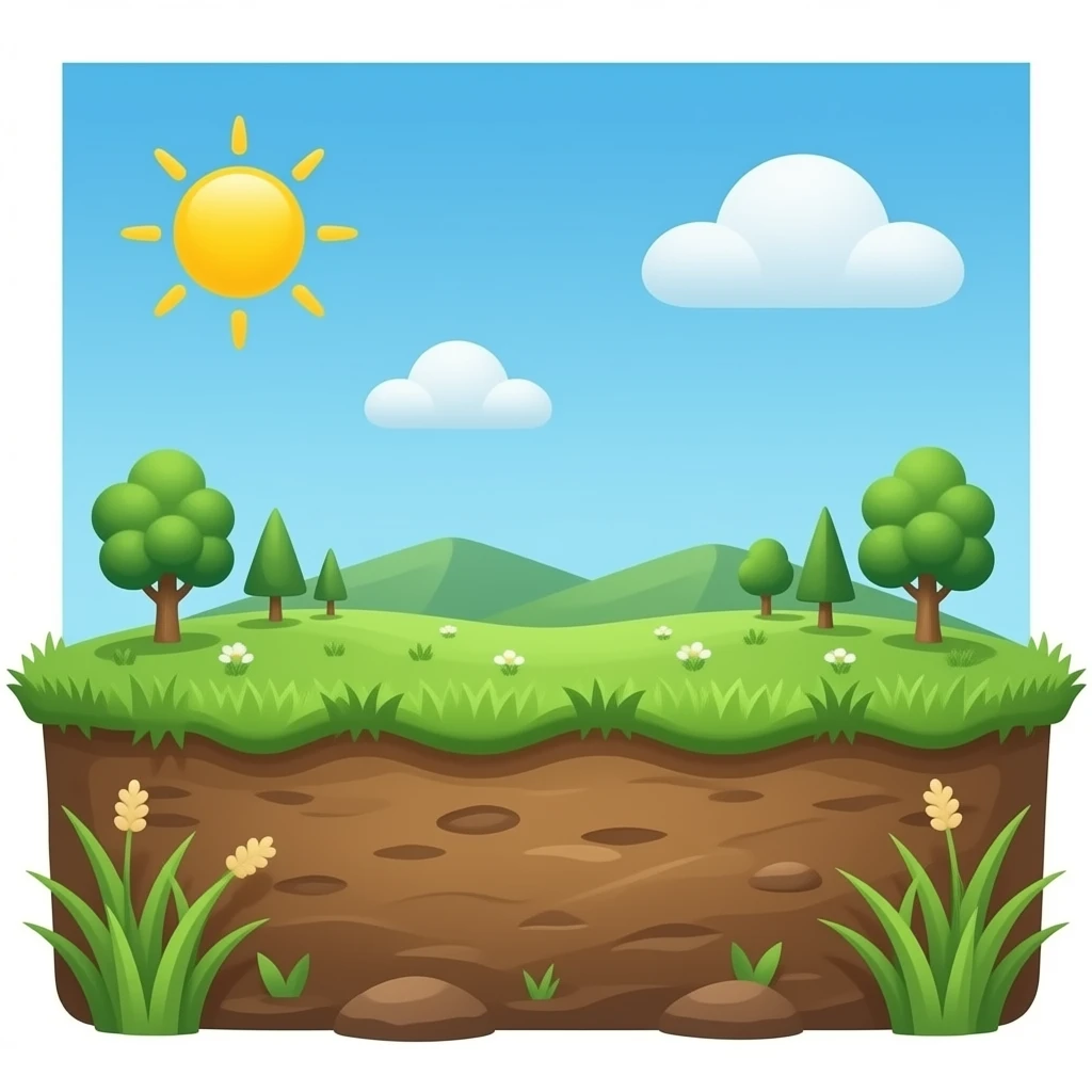 dirt and grass ground emoji