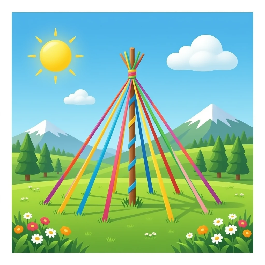 Maypole emoji