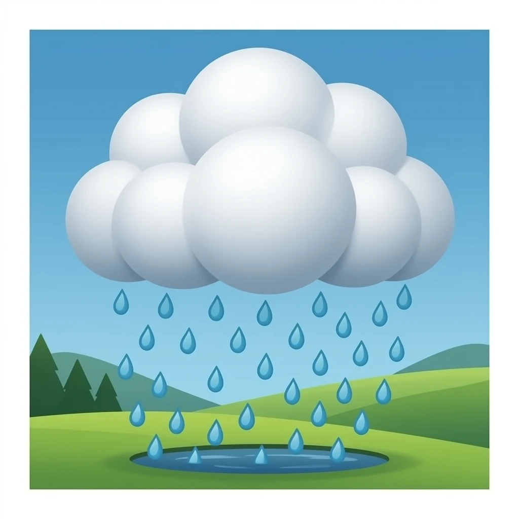 Cloud rain emoji