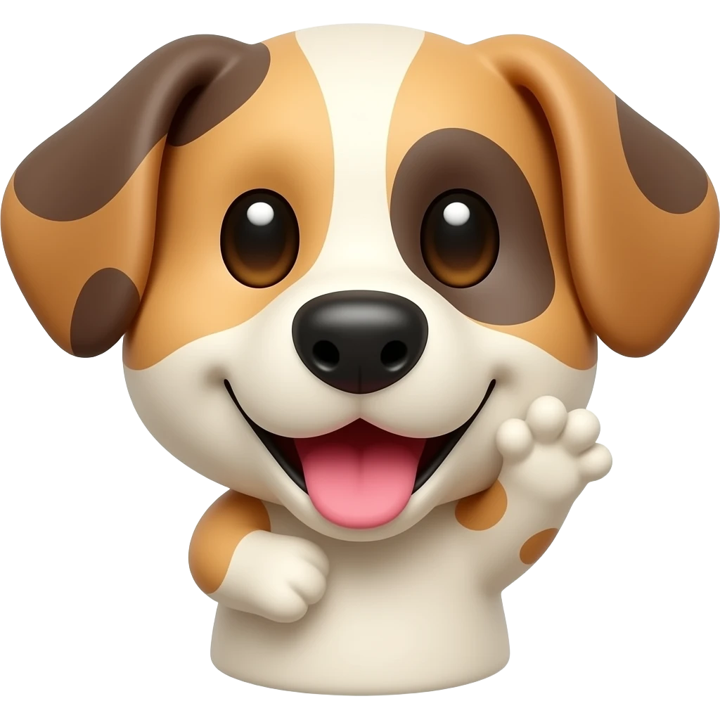 dog hand puppet emoji