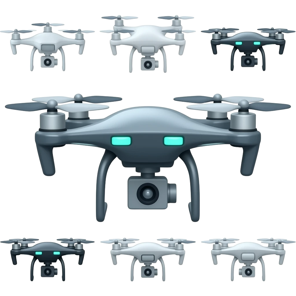 Multiple drones icon / fleet icon emoji
